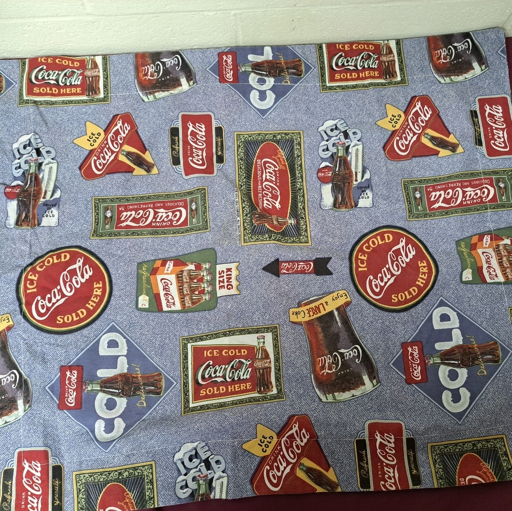 Coca Cola Pillow Sham in a standard size